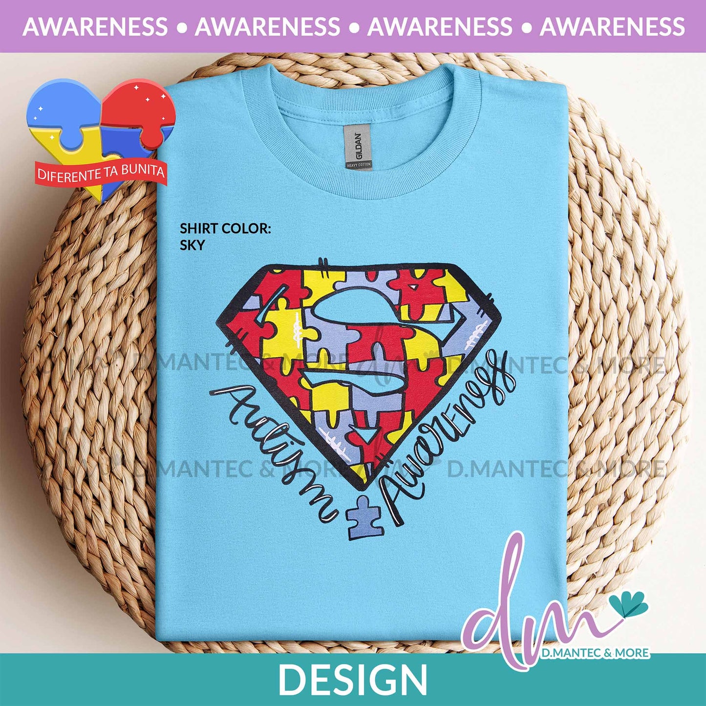 Aw - Autism Awareness Superhero | Design