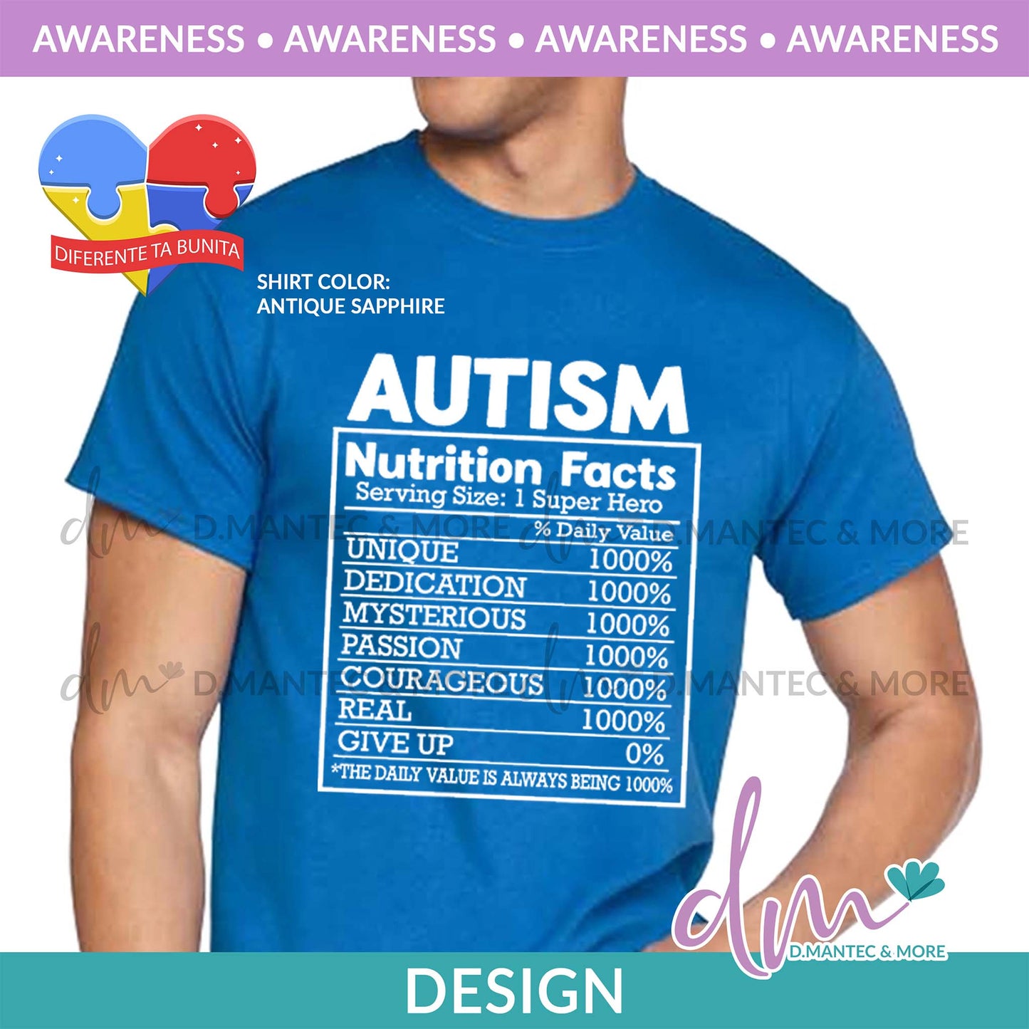Aw - Autism Nutrition Facts | Design