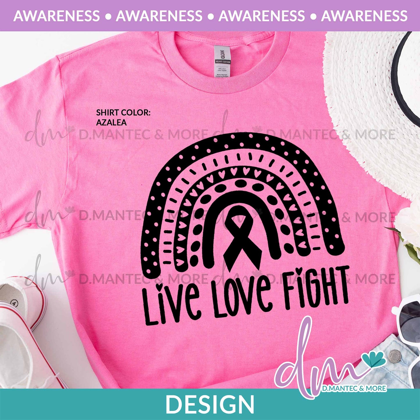 Aw - Live Love Fight Cancer - Black | Design