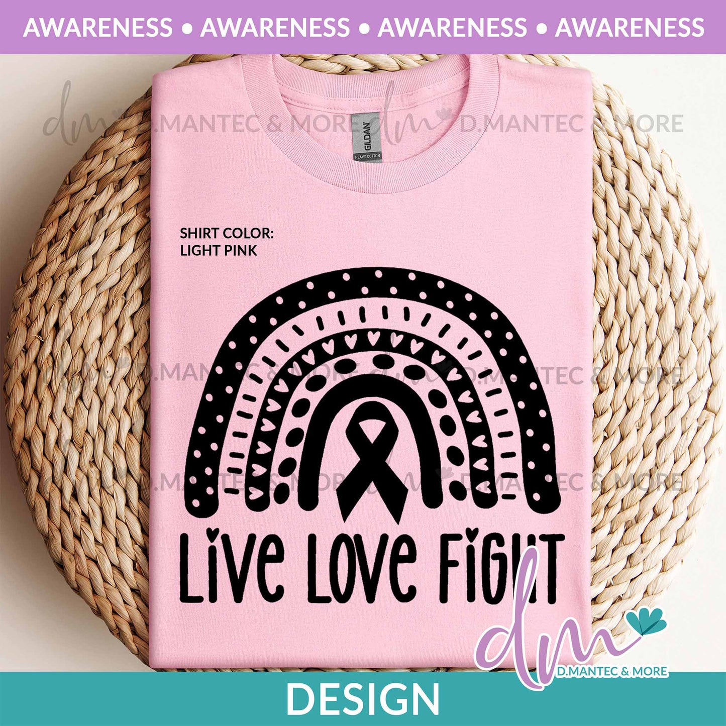 Aw - Live Love Fight Cancer - Black | Design