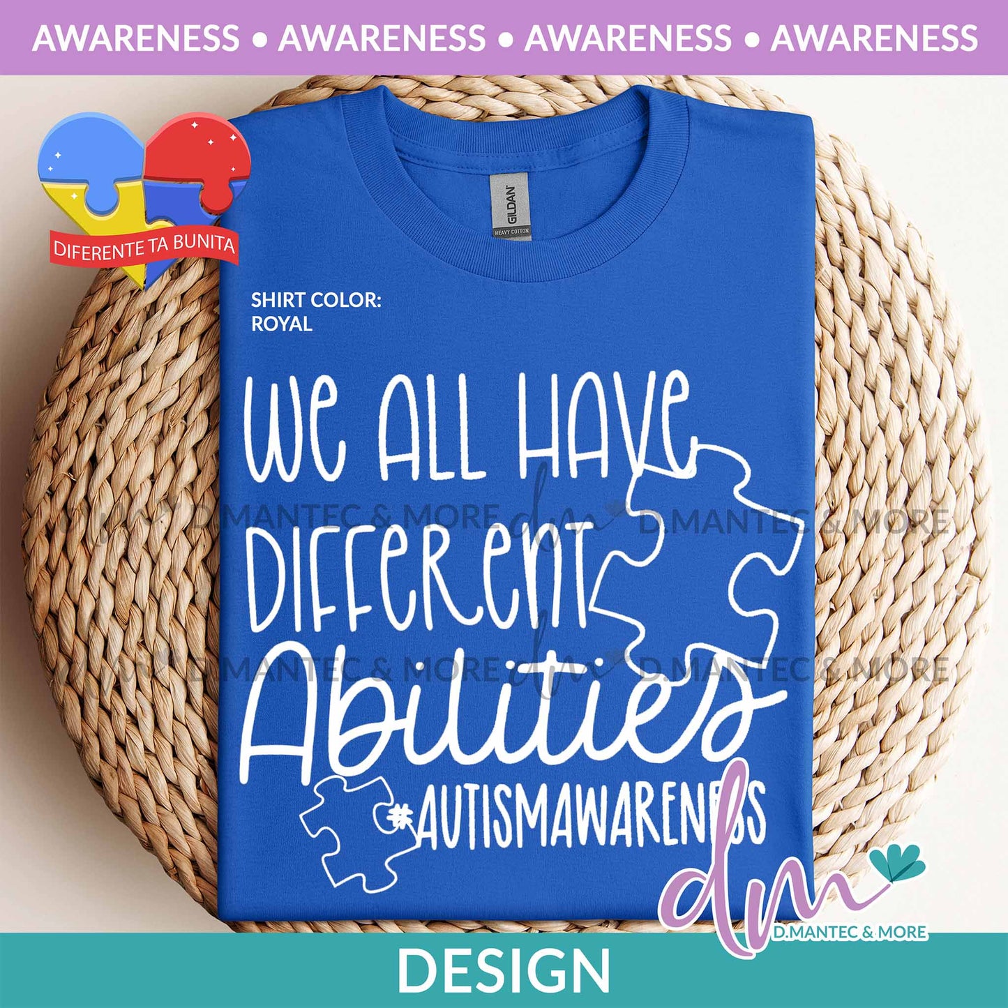 Aw - We All Have Different Abilities Autism Awareness | Design