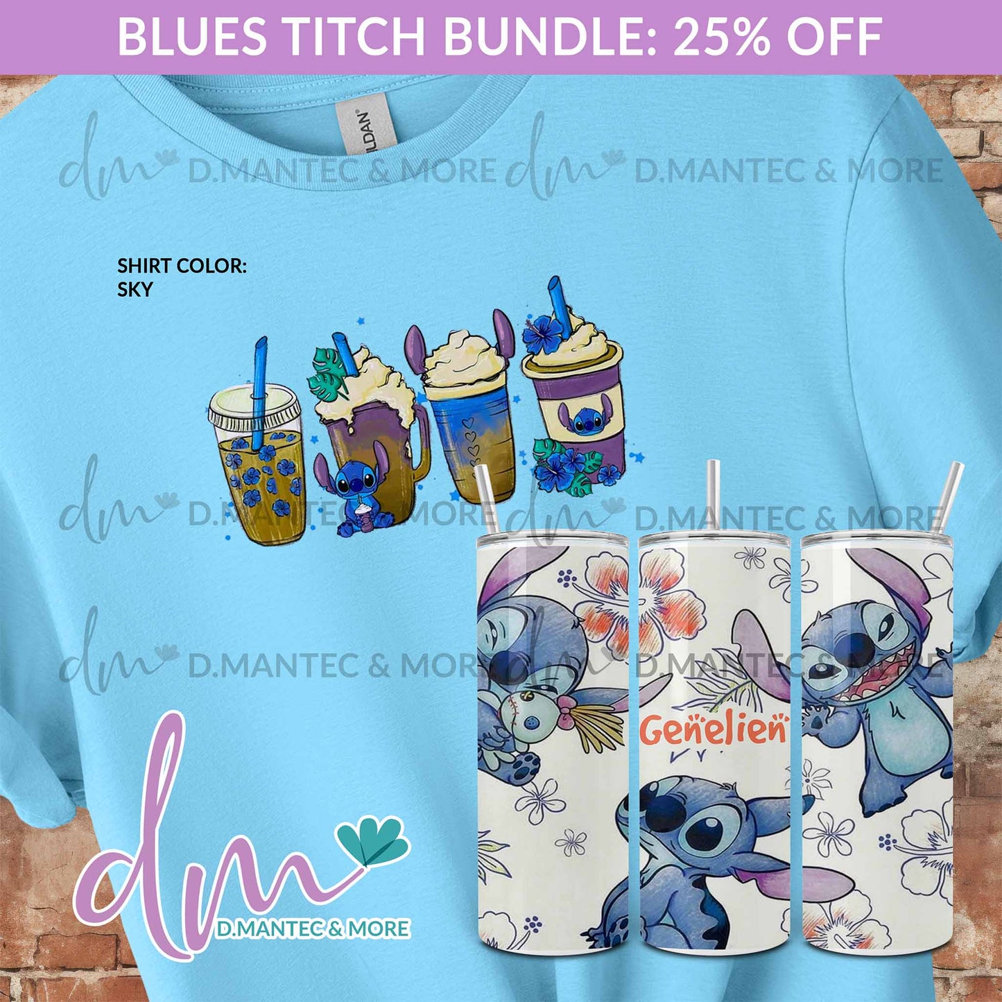 Blues Tich Shirt & Tumbler Bundle
