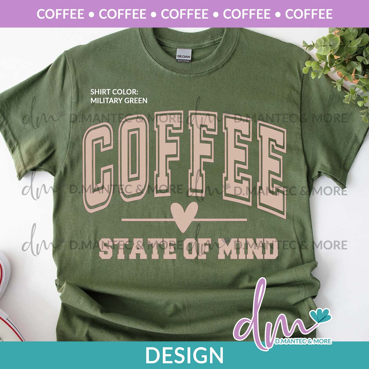 C - Coffee State Of Mind (Oversized) | Design