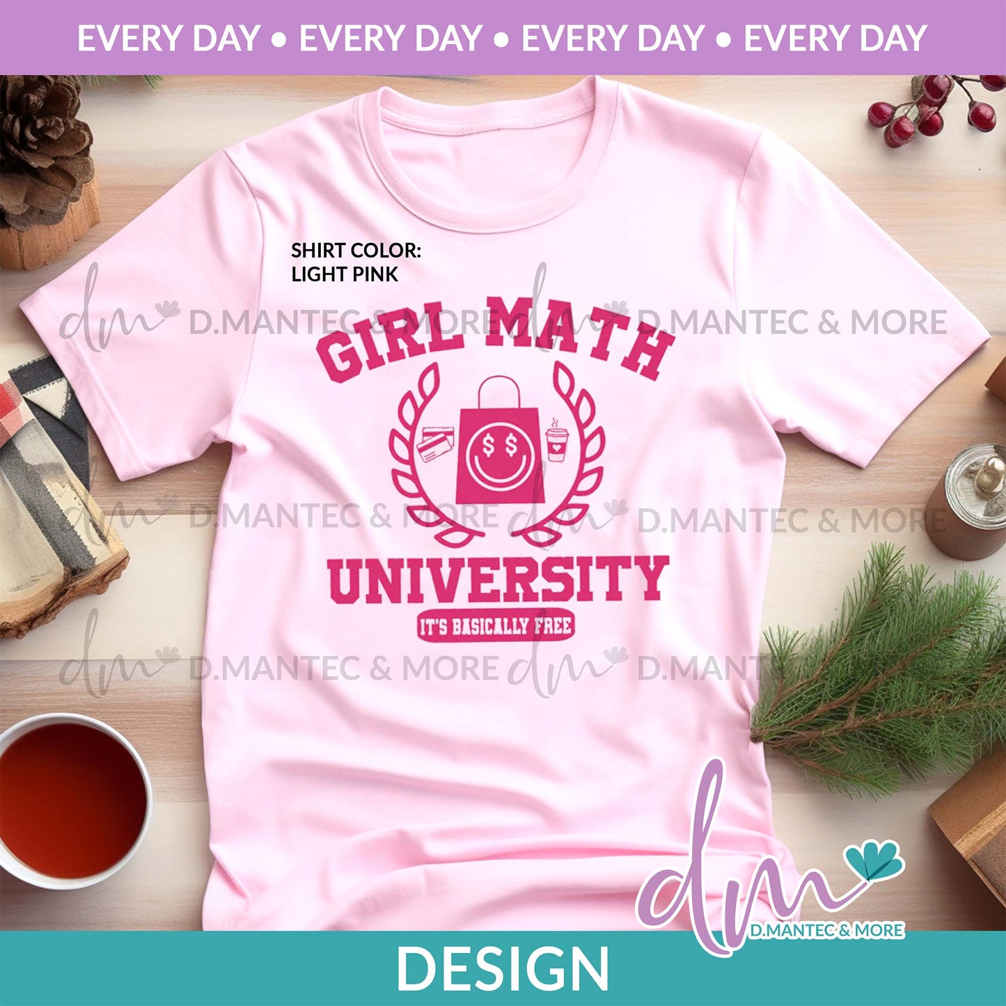 ED - Girl Math University Shopping Happy Bag | Design