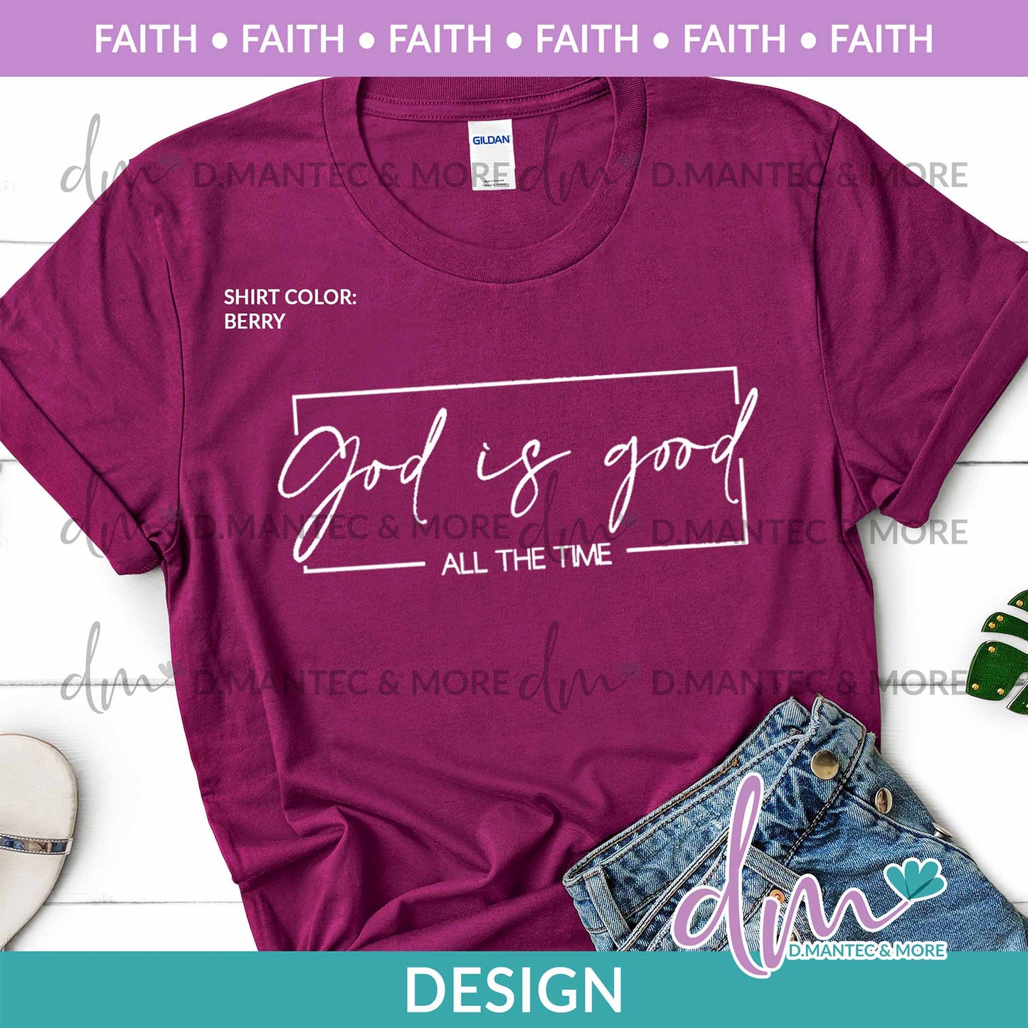 F - God Is Good All The Time-White | Design