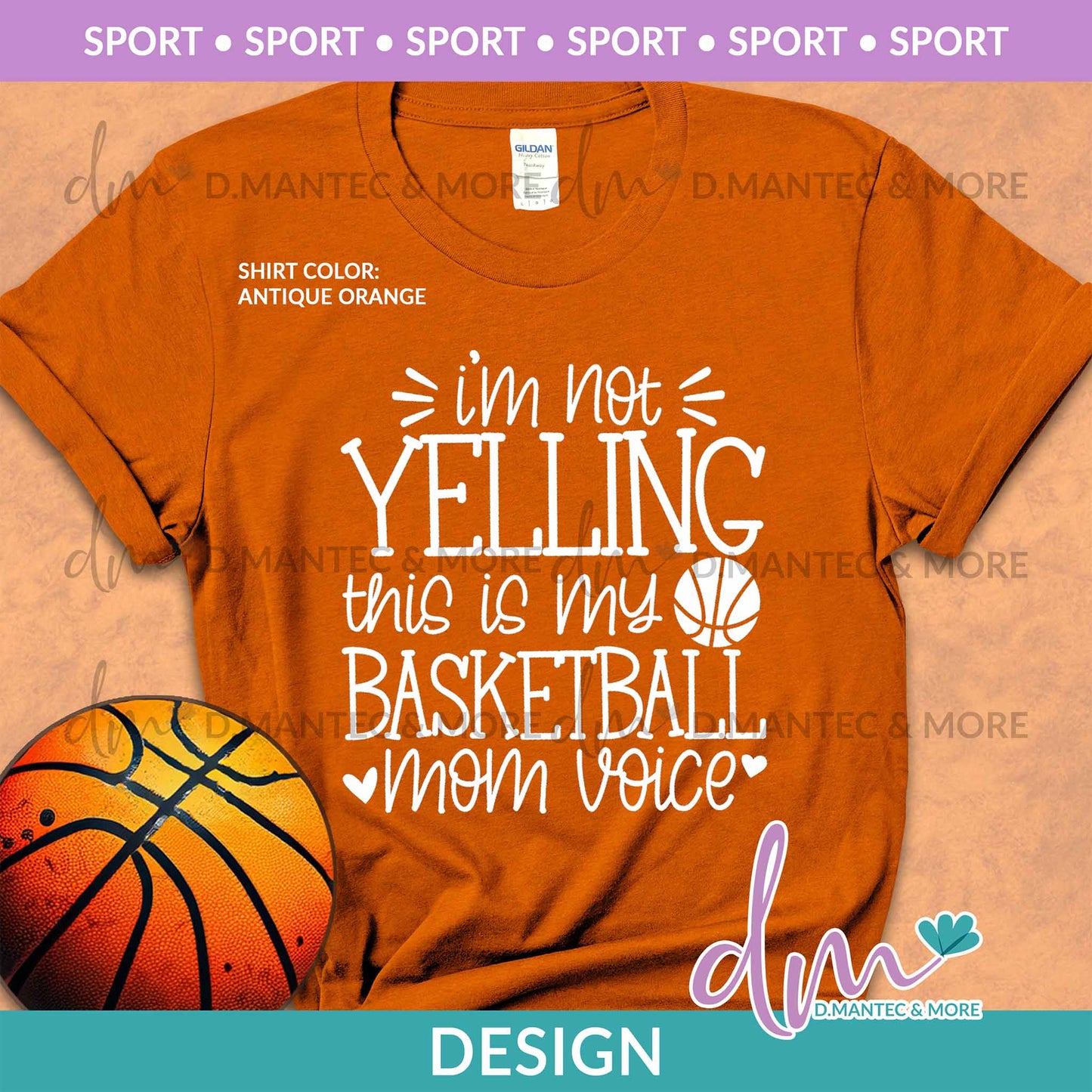 S - My Basketball Mom Voice | Design