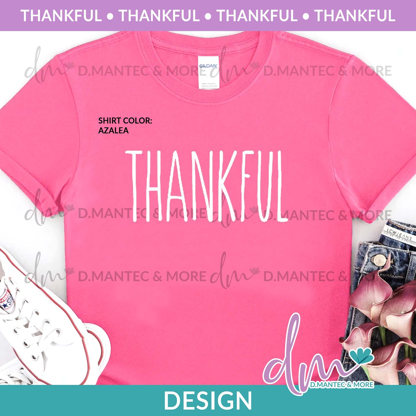 T - Thankful RD Inspired - White | Design