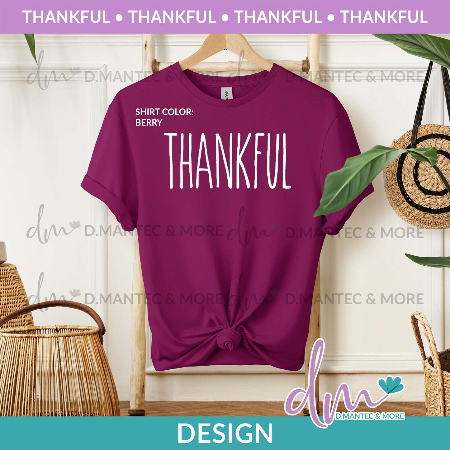 T - Thankful RD Inspired - White | Design