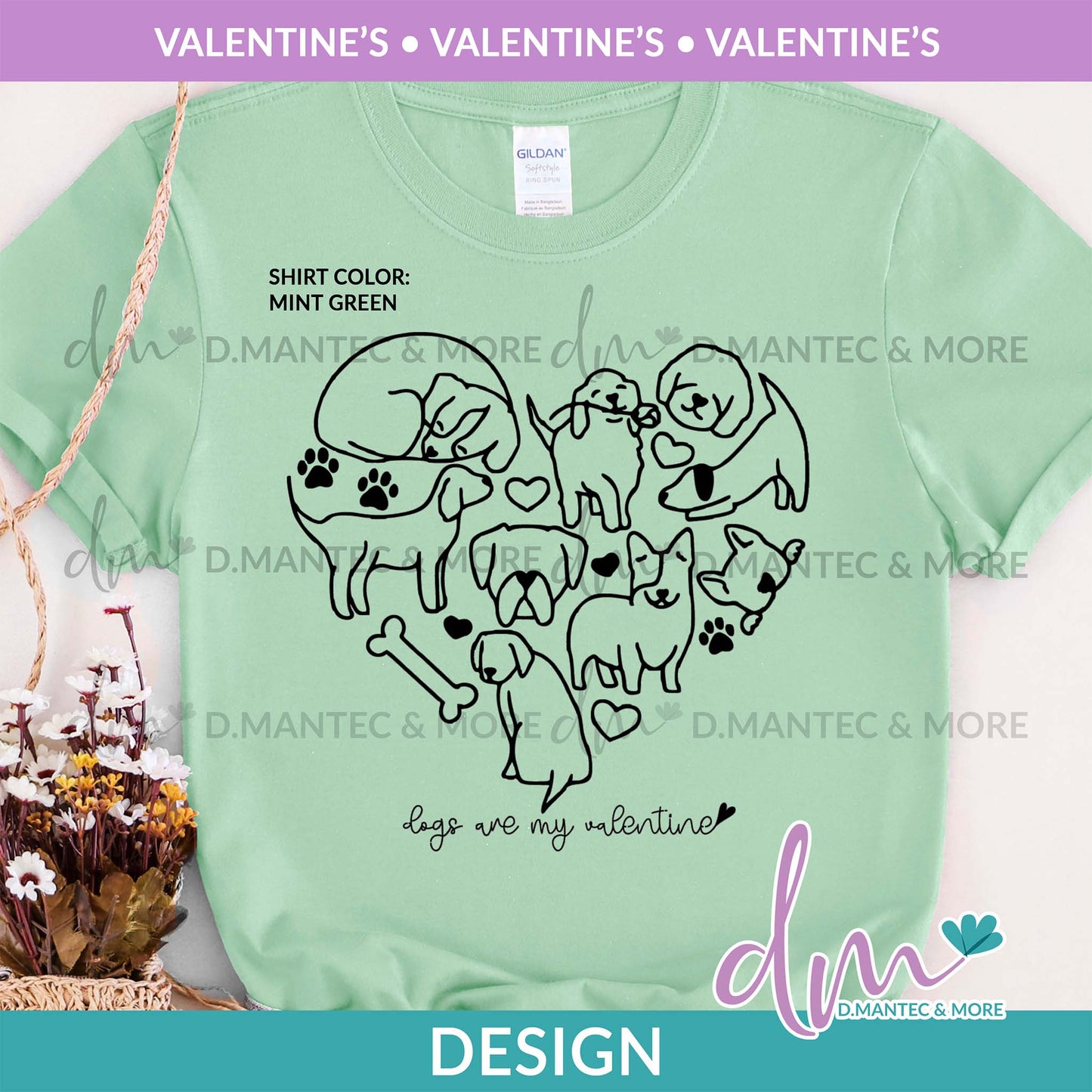 V - Dogs Are My Valentine | Design