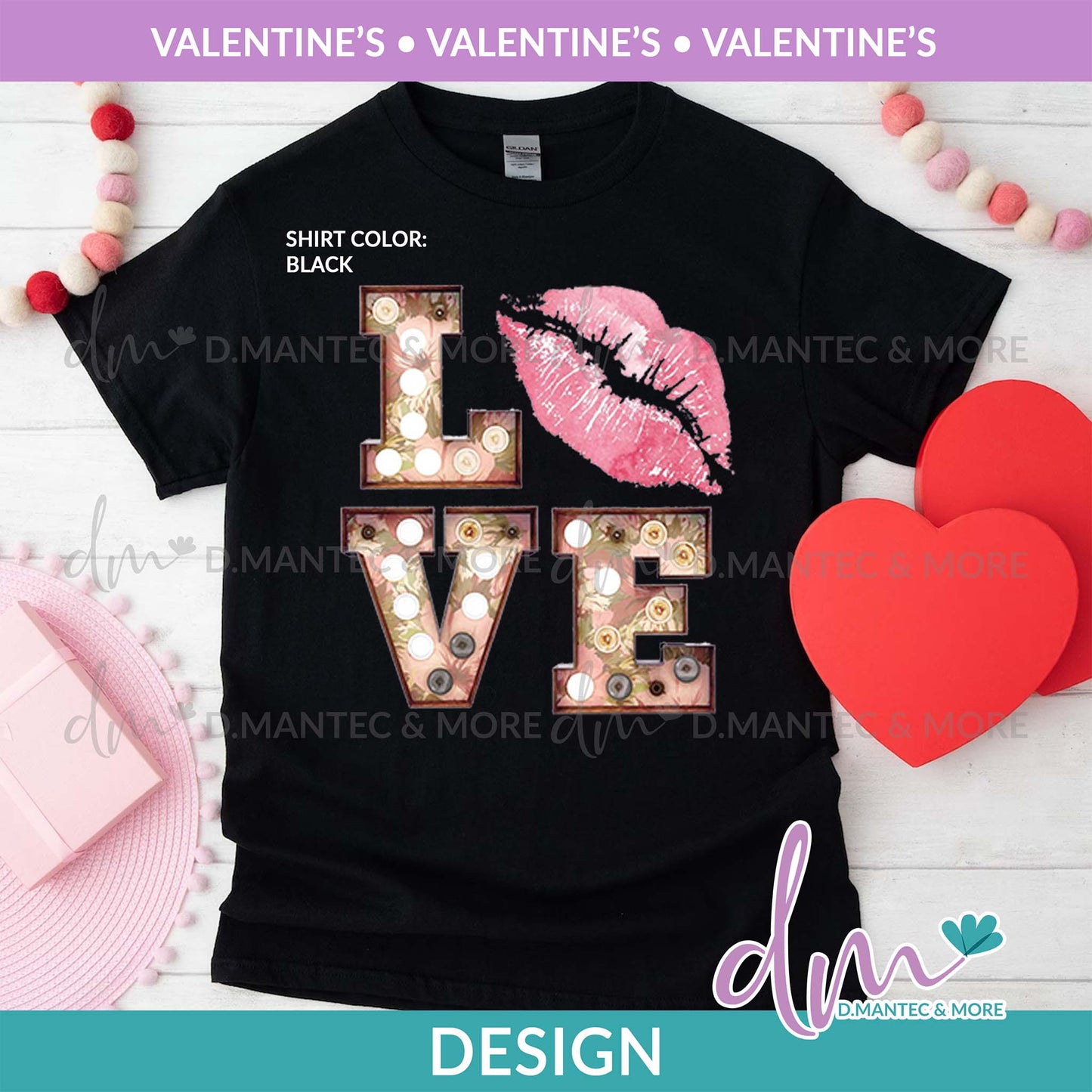 V - Love Lights & Lips | Design