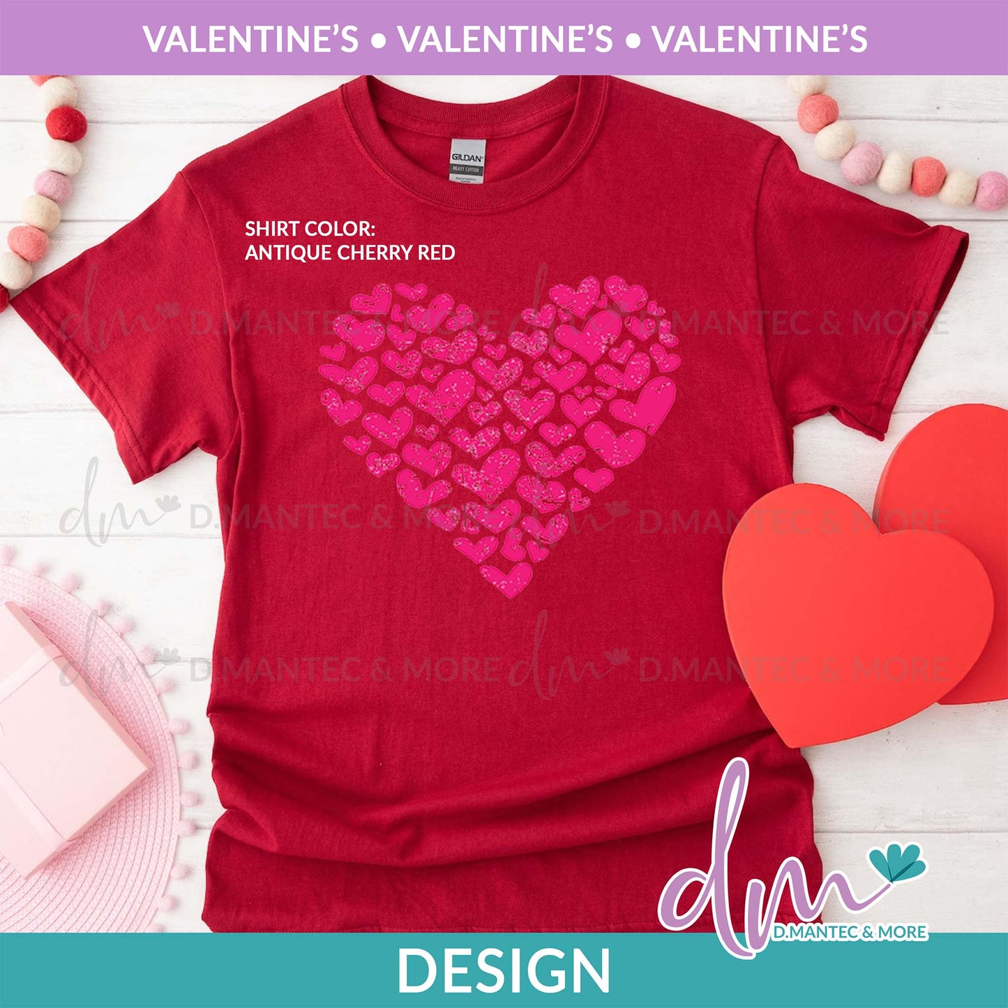 V - Vday Heart - Pink | Design