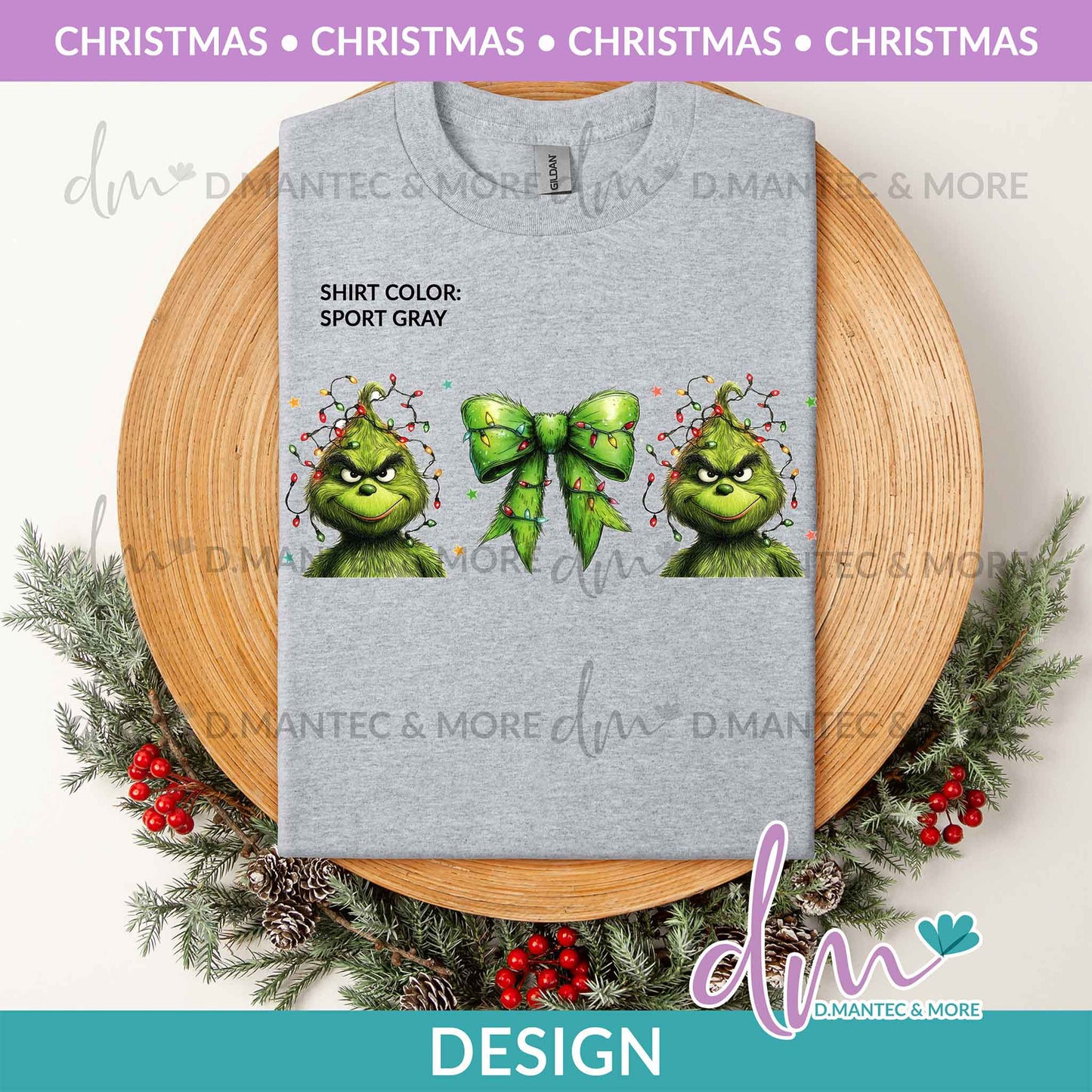 X - A Green Xmas Coquette Bow - Color | Design