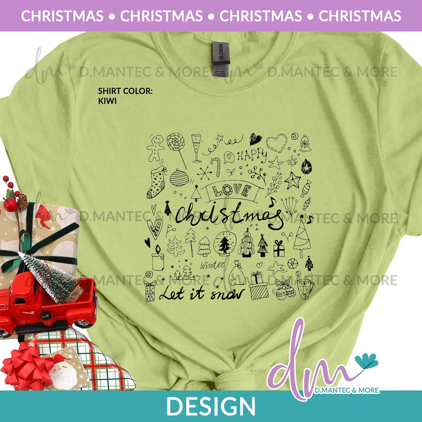 X - Christmas Doodles | Design