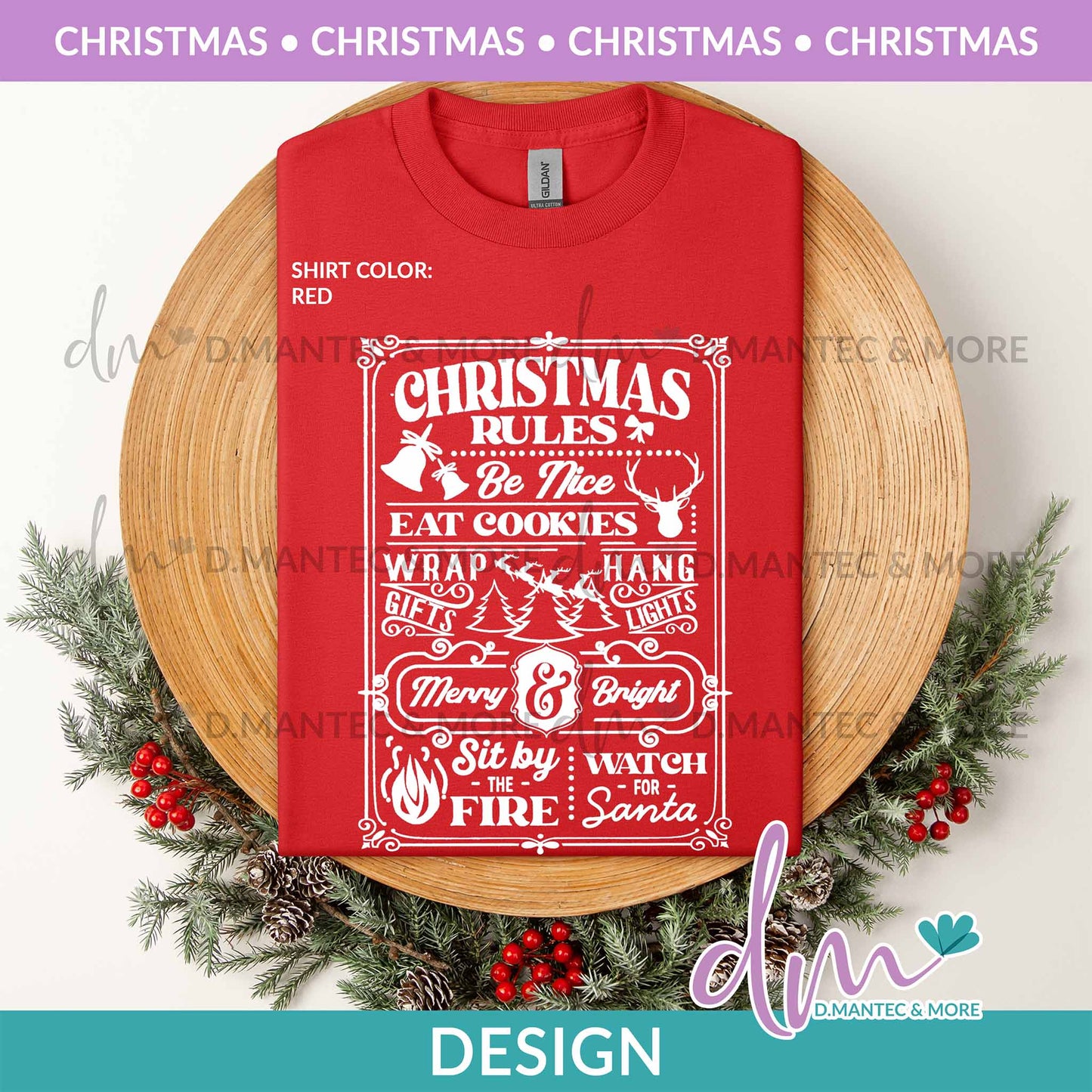 X - Christmas Rules - White | Design