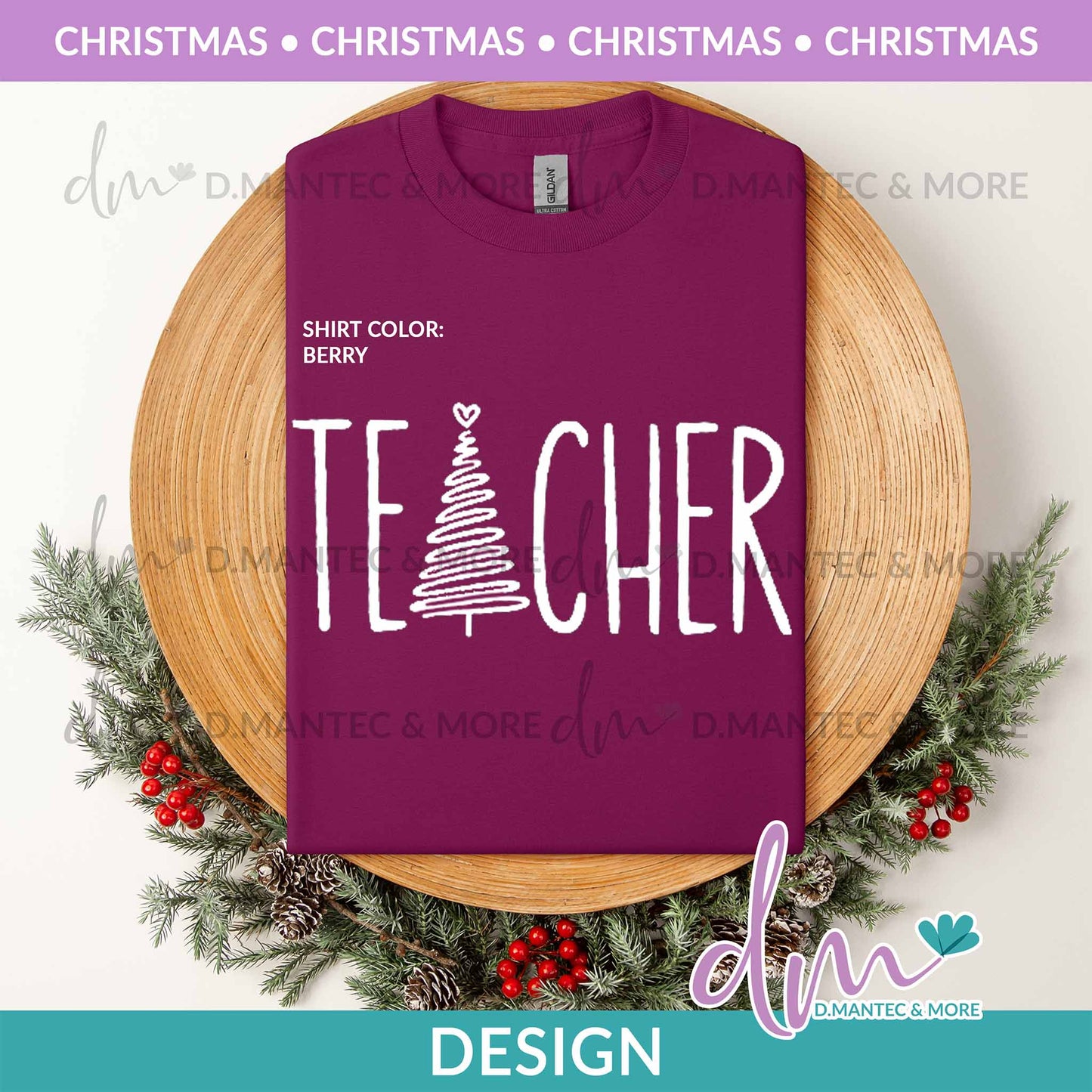 X - Christmas Teacher | Design