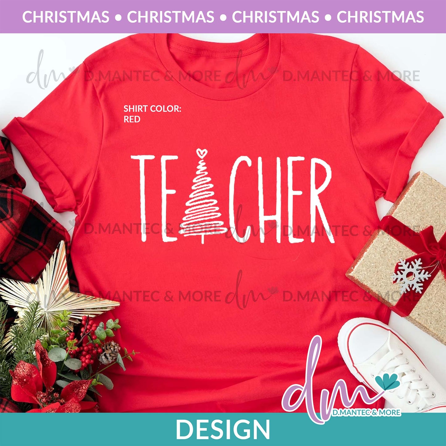 X - Christmas Teacher | Design
