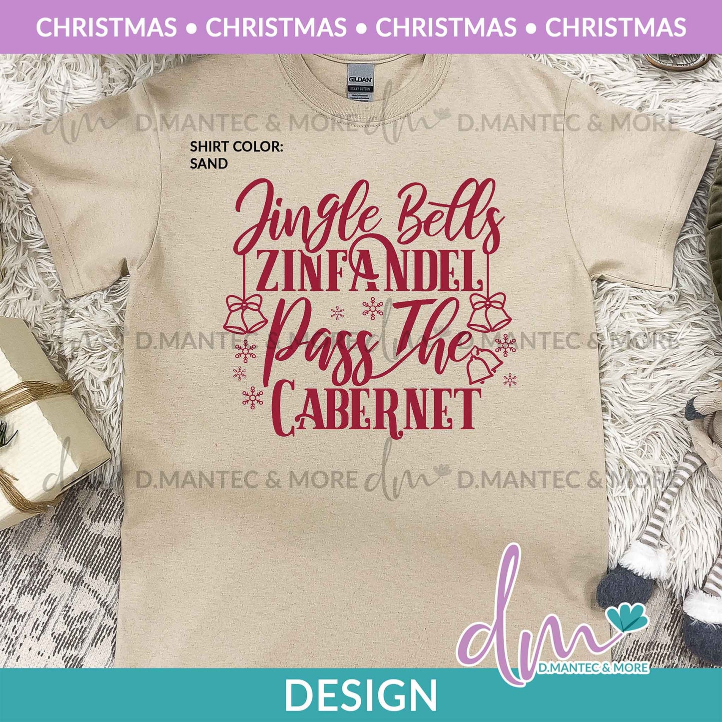 X - Jingle Bells Zinfandel - Burgundy | Design