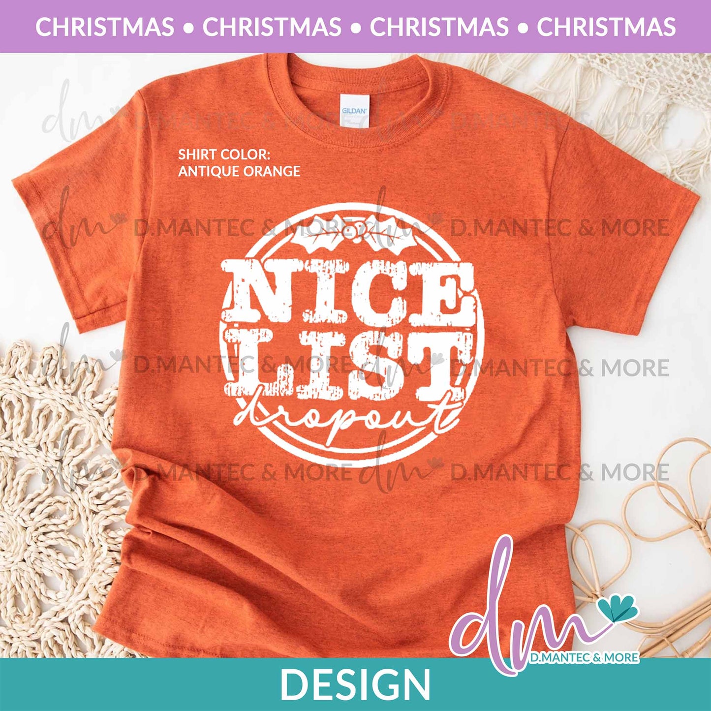 X - Nice List Dropout - White | Design