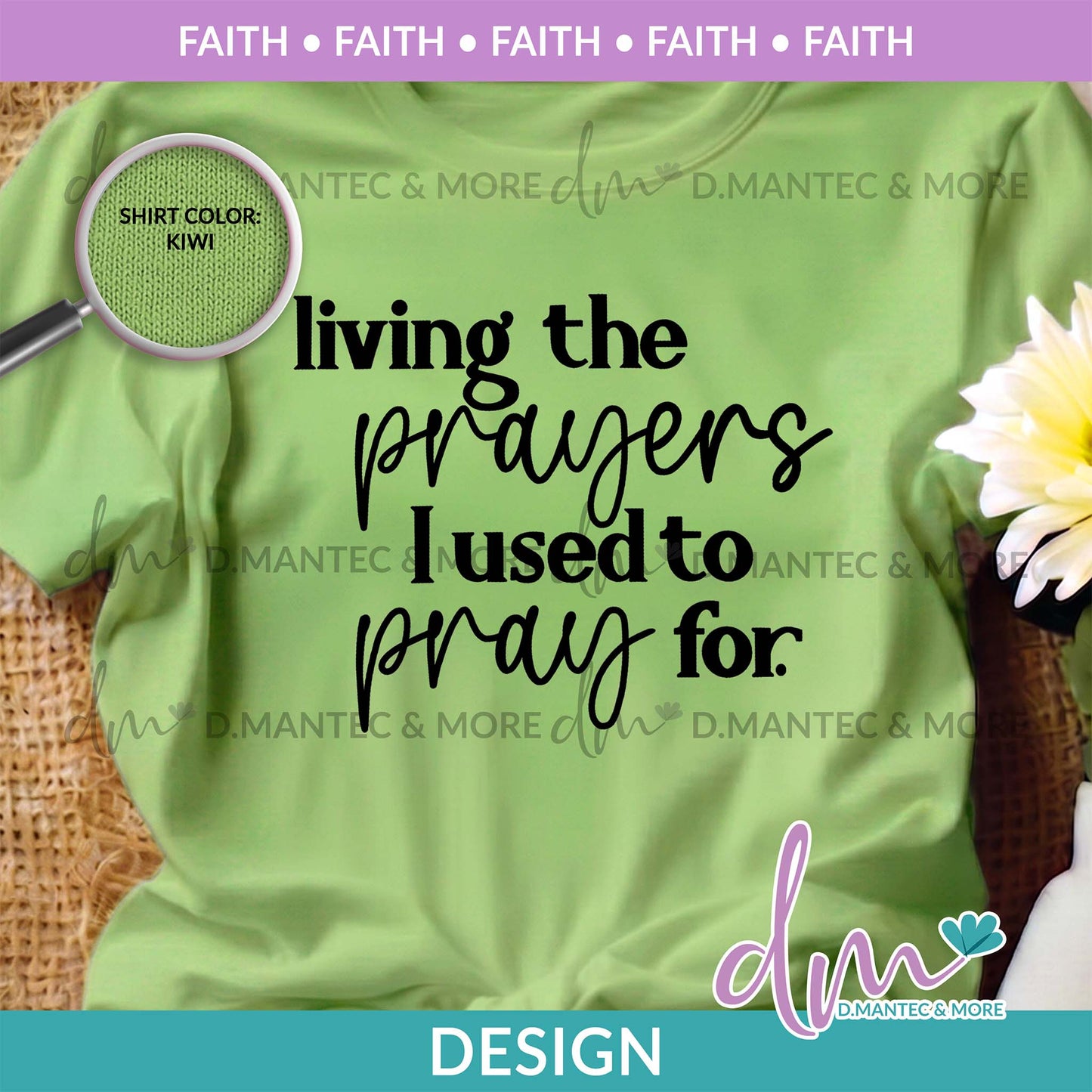 F - Living The Prayer | Design