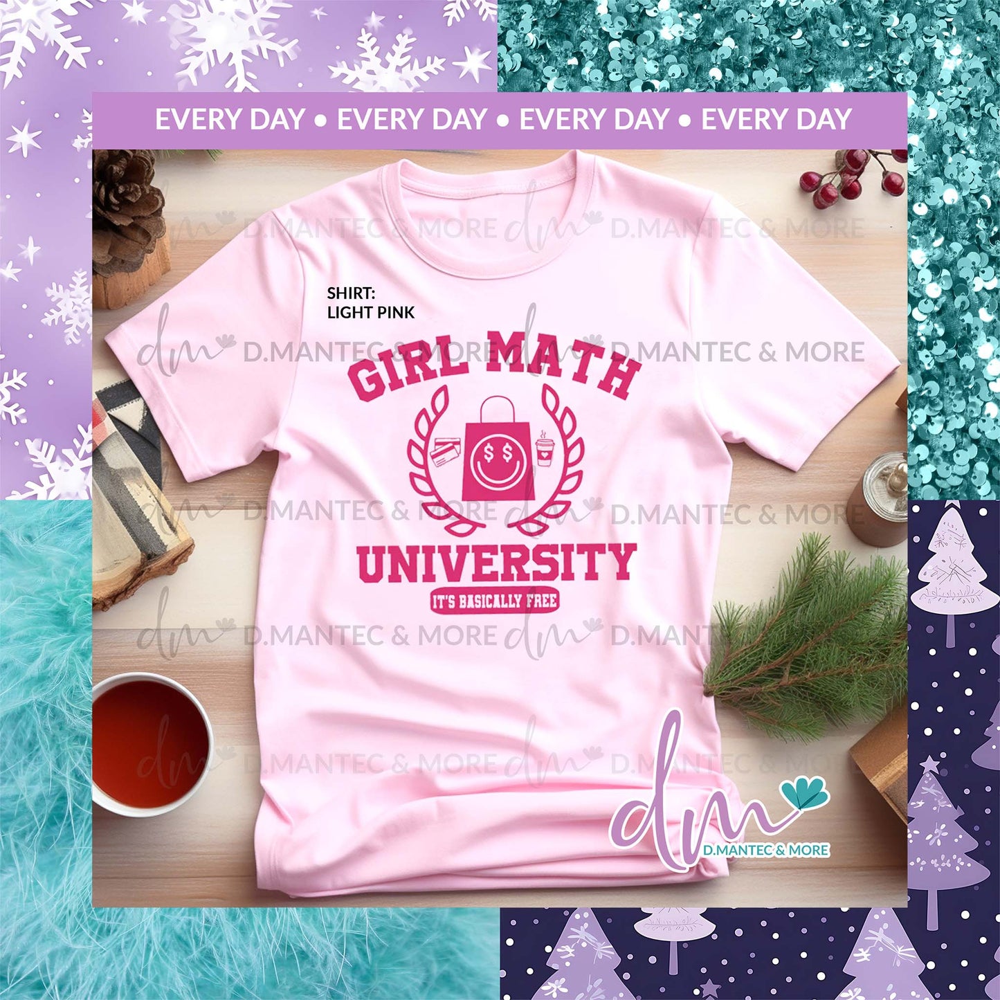 ED - Girl Math University Shopping Happy Bag | Design