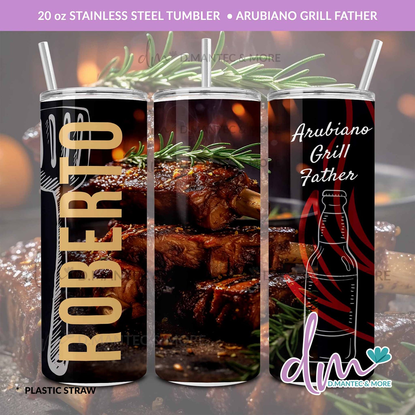 T20 - Arubiano Grill Father | Stainless Steel Tumbler