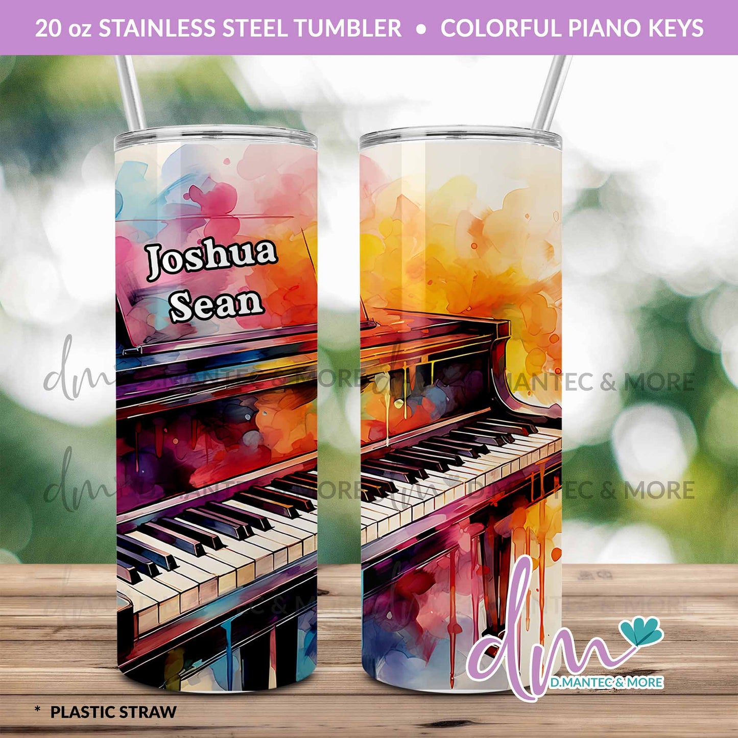 T20 - Colorful Piano Keys | Stainless Steel Tumbler