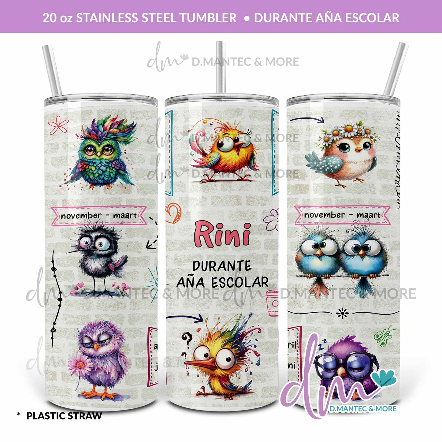T20 - Durante Aña Escolar | Stainless Steel Tumbler