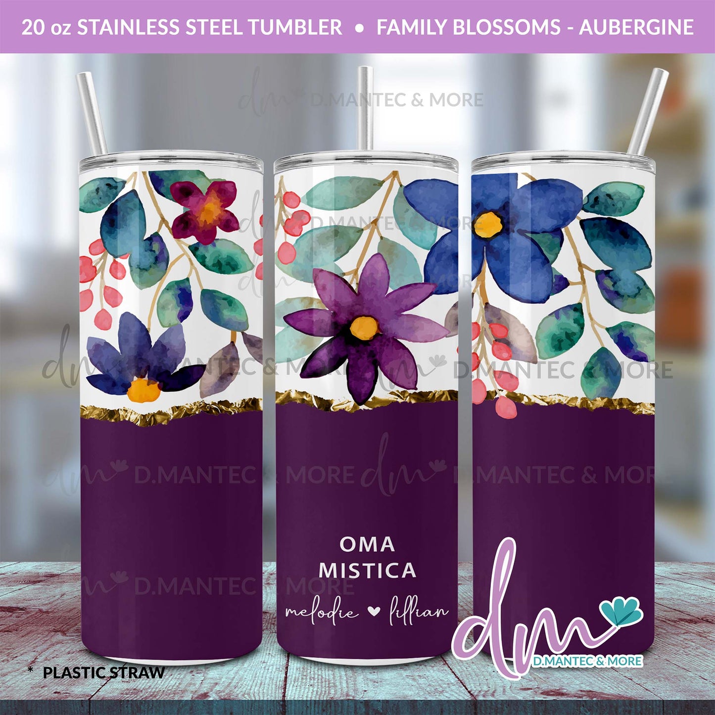 T20 - Family Blossoms | Stainless Steel Tumbler