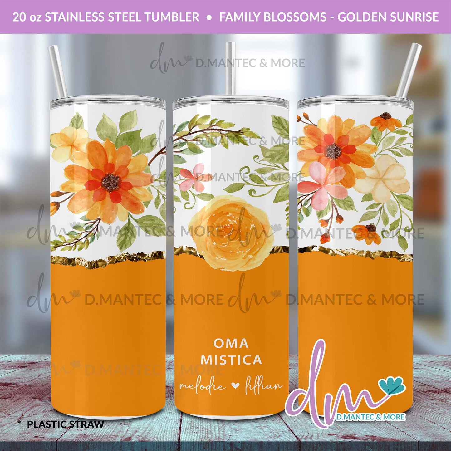 T20 - Family Blossoms | Stainless Steel Tumbler