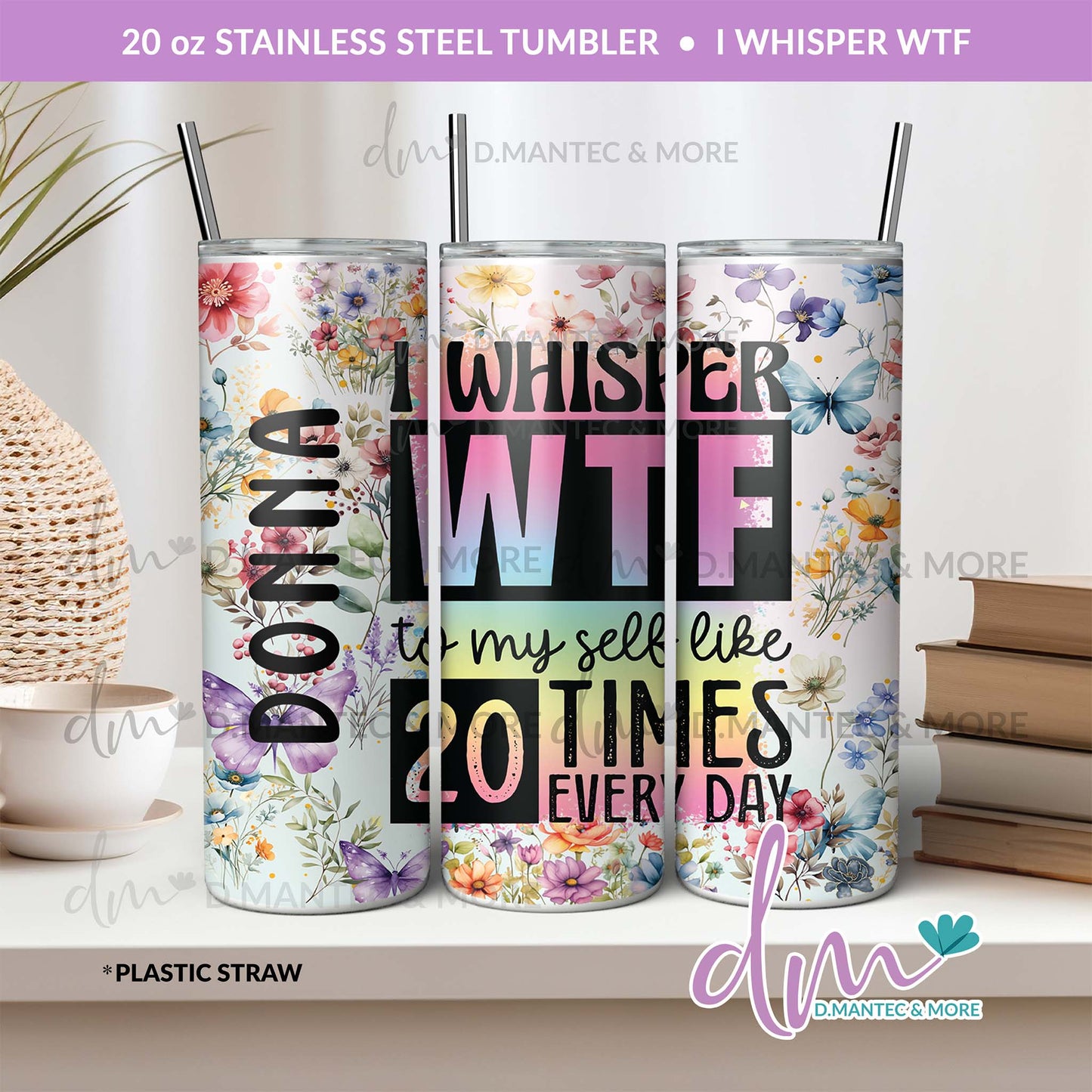 T20 - I Whisper WTF | Stainless Steel Tumbler