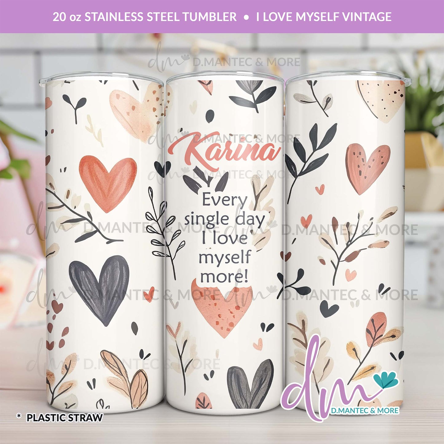 T20 - I Love Myself Vintage | Stainless Steel Tumbler