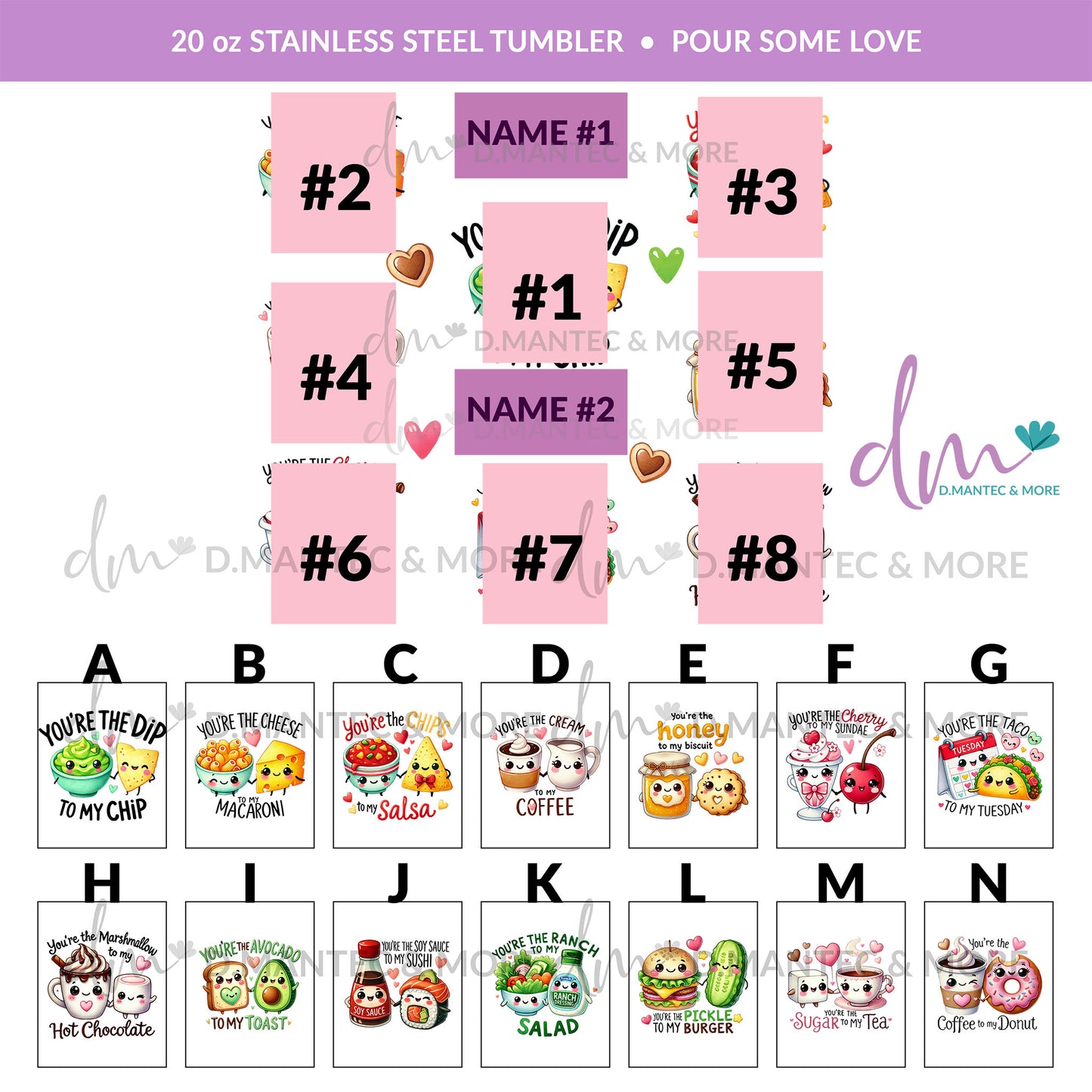 T20 - Pour Some Love | Stainless Steel Tumbler