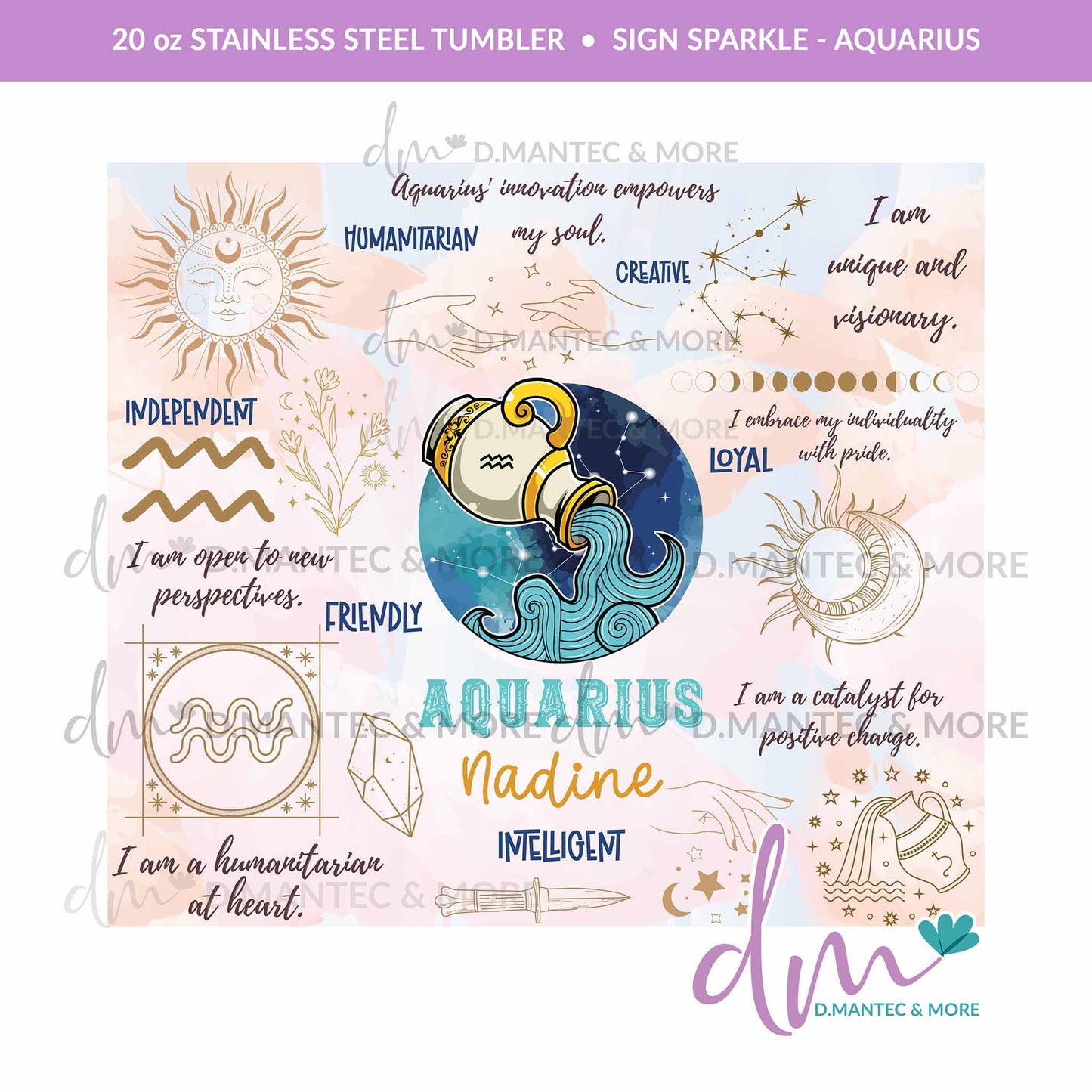 T20 - SIGN SPARKLE - ZODIAC | Stainless Steel Tumbler