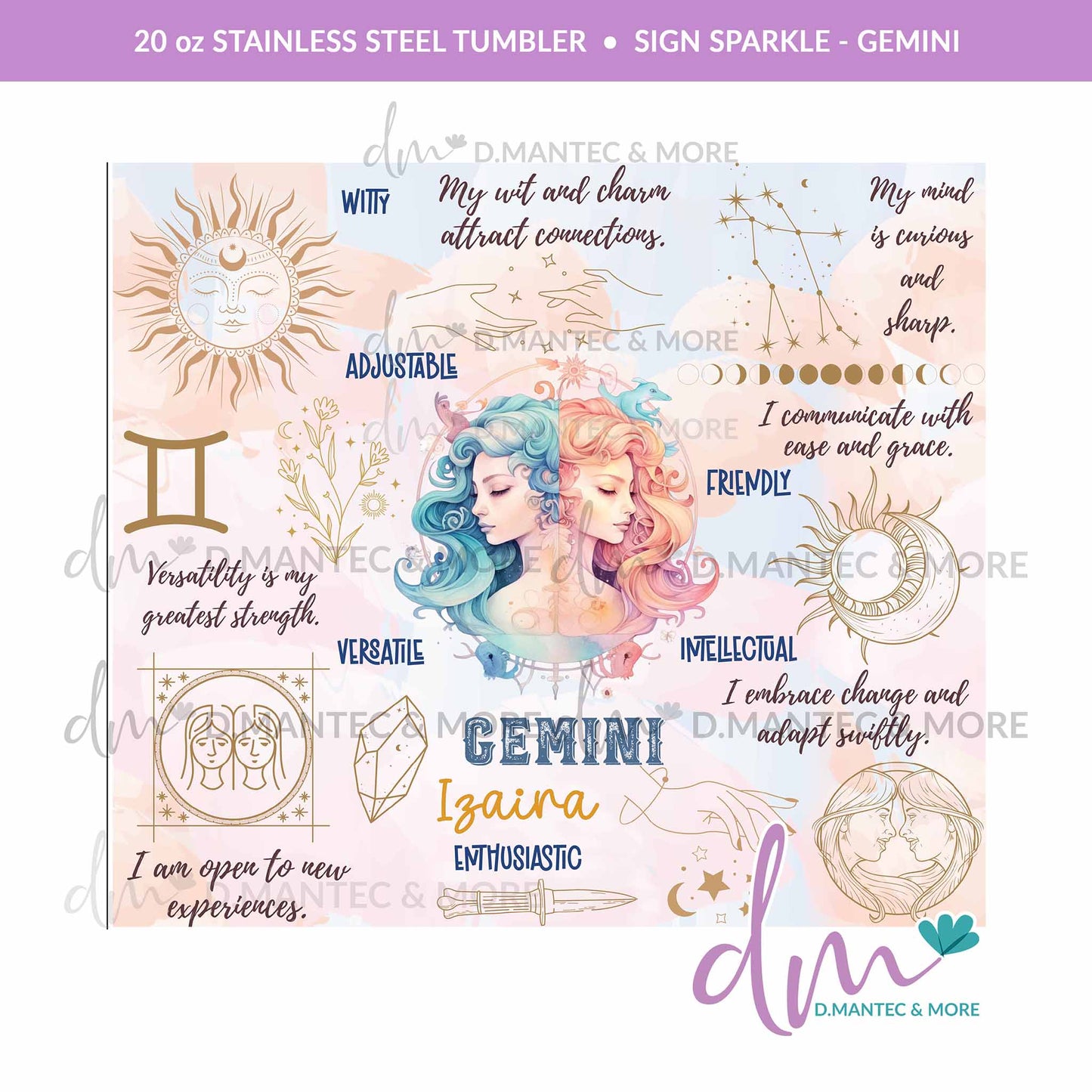 T20 - SIGN SPARKLE - ZODIAC | Stainless Steel Tumbler