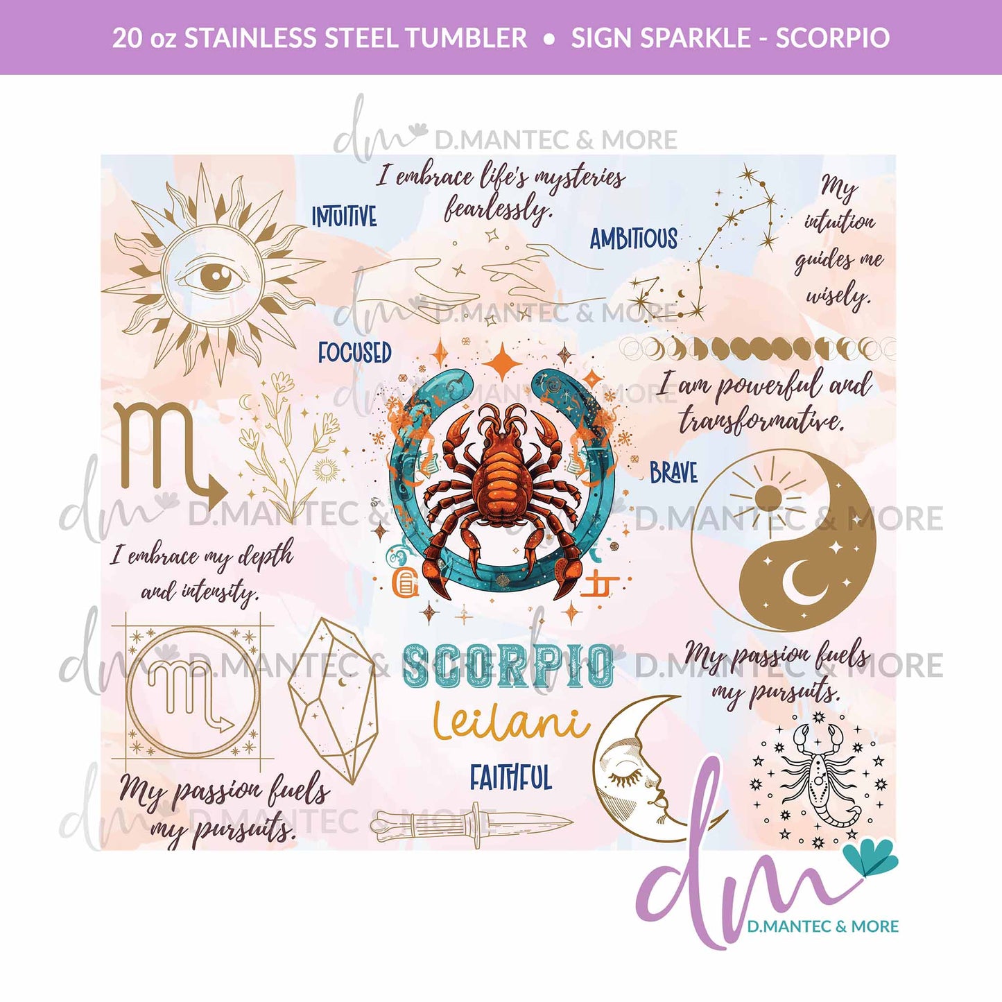 T20 - SIGN SPARKLE - ZODIAC | Stainless Steel Tumbler