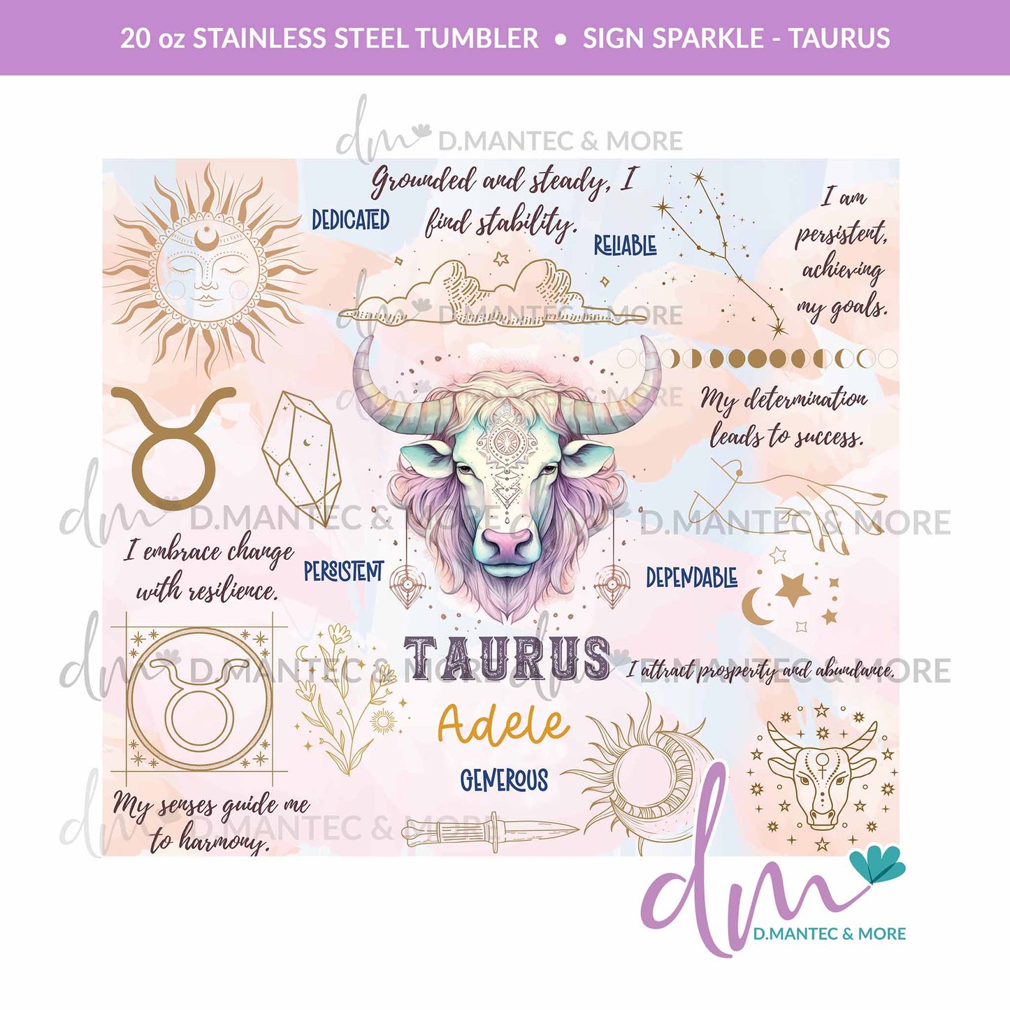 T20 - SIGN SPARKLE - ZODIAC | Stainless Steel Tumbler