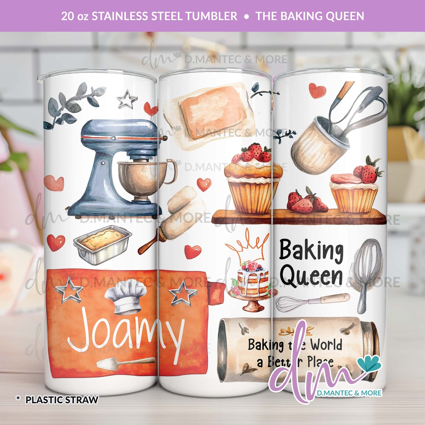 T20 - The Baking Queen | Stainless Steel Tumbler