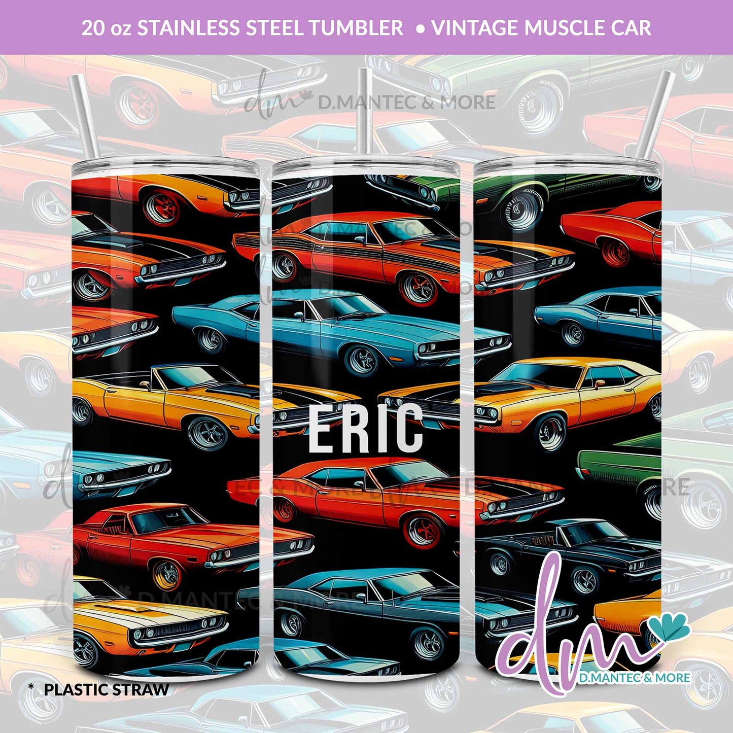 T20 - Vintage Muscle Car | Stainless Steel Tumbler