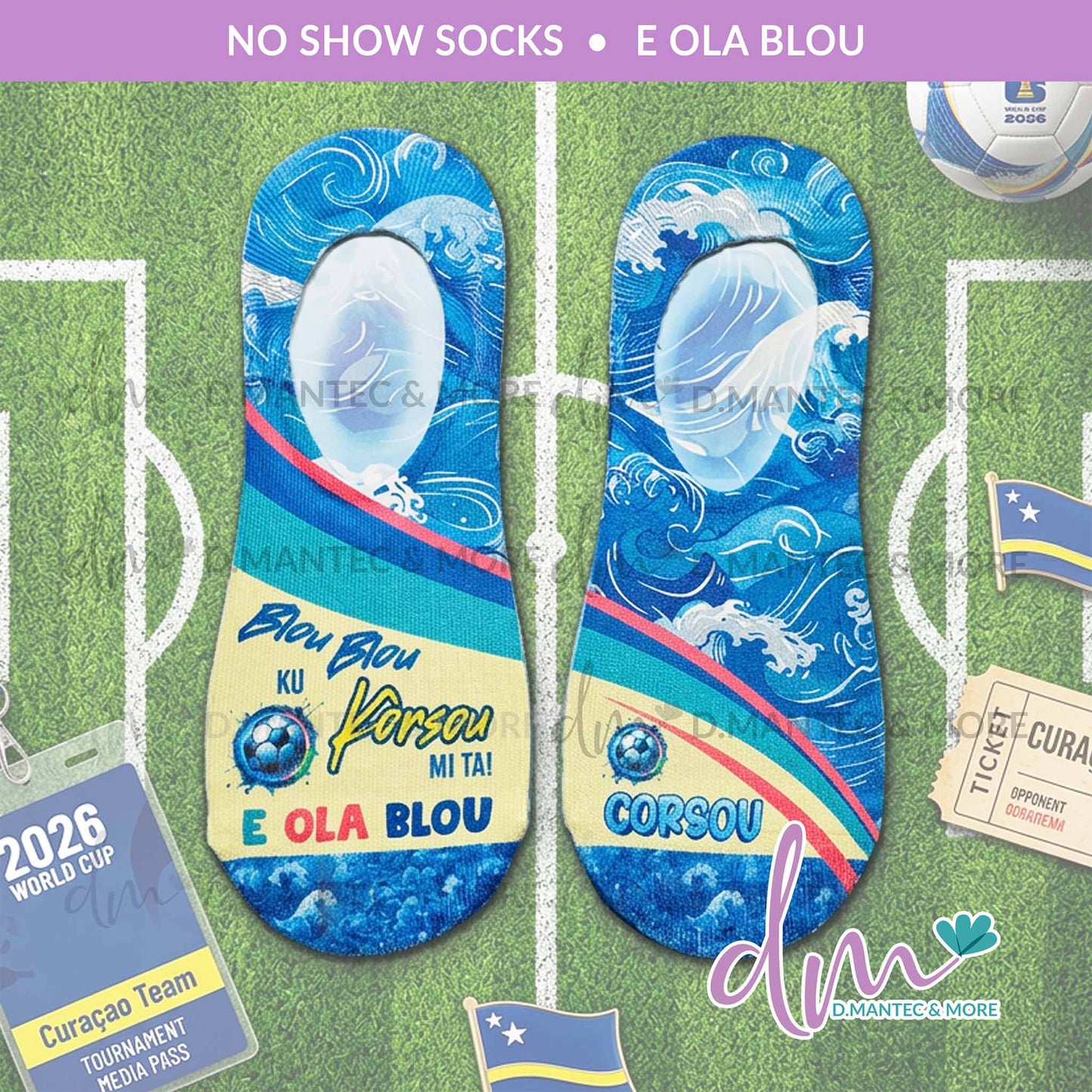 E Ola Blou | No Show Socks