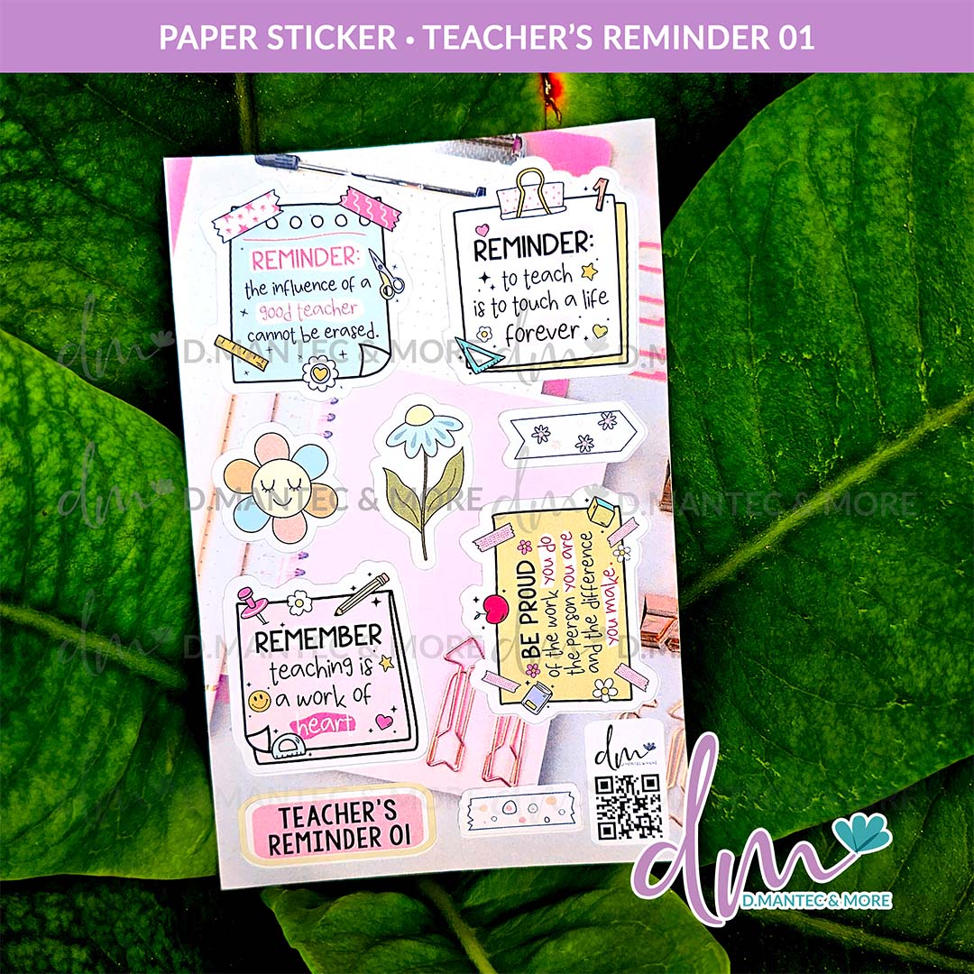 Teacher's Reminder 01 | PAPER Sticker