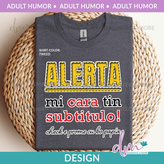AH - Alerta Cara Subtitulo | Design