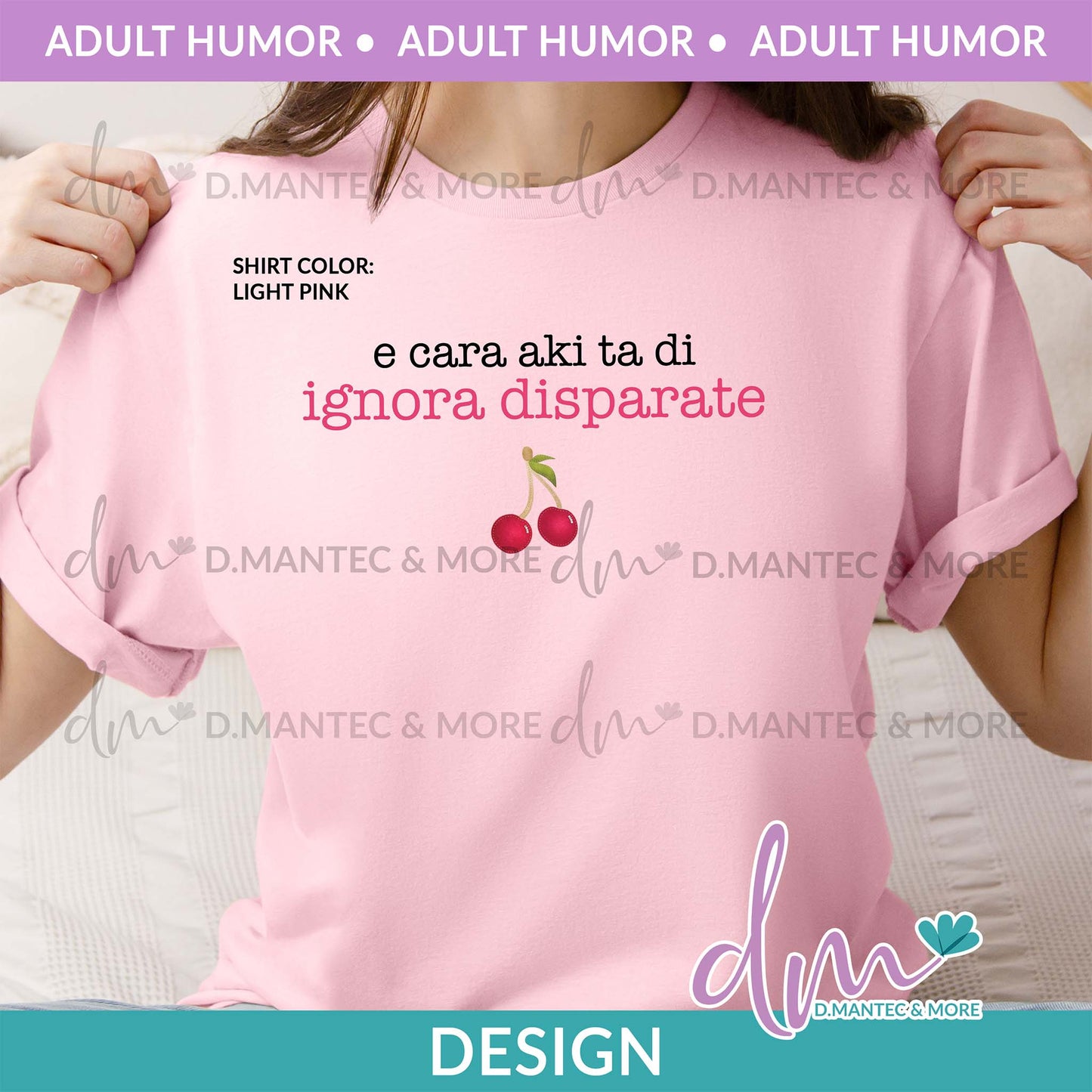 AH - E Cara Aki Ta Di Ignora Disparate (cherry) - PINK | Design