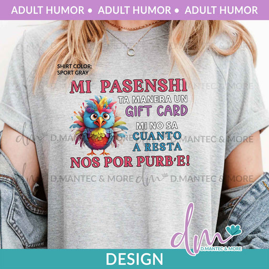 AH - Mi Pasenshi Gift Card | Design