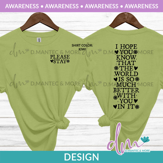 Aw - Please Stay | Design