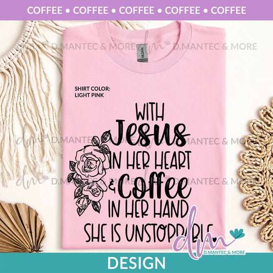 C - With Jesus... Coffee | Design