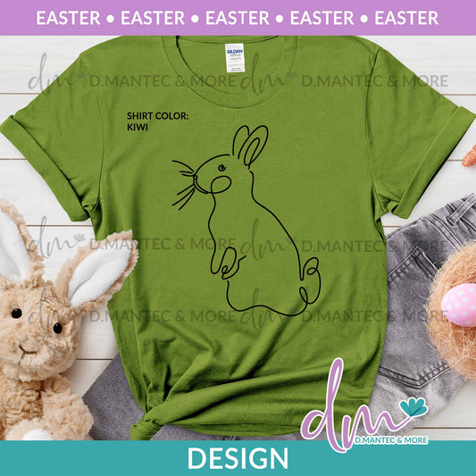 E - Rabbit Doodle | Design