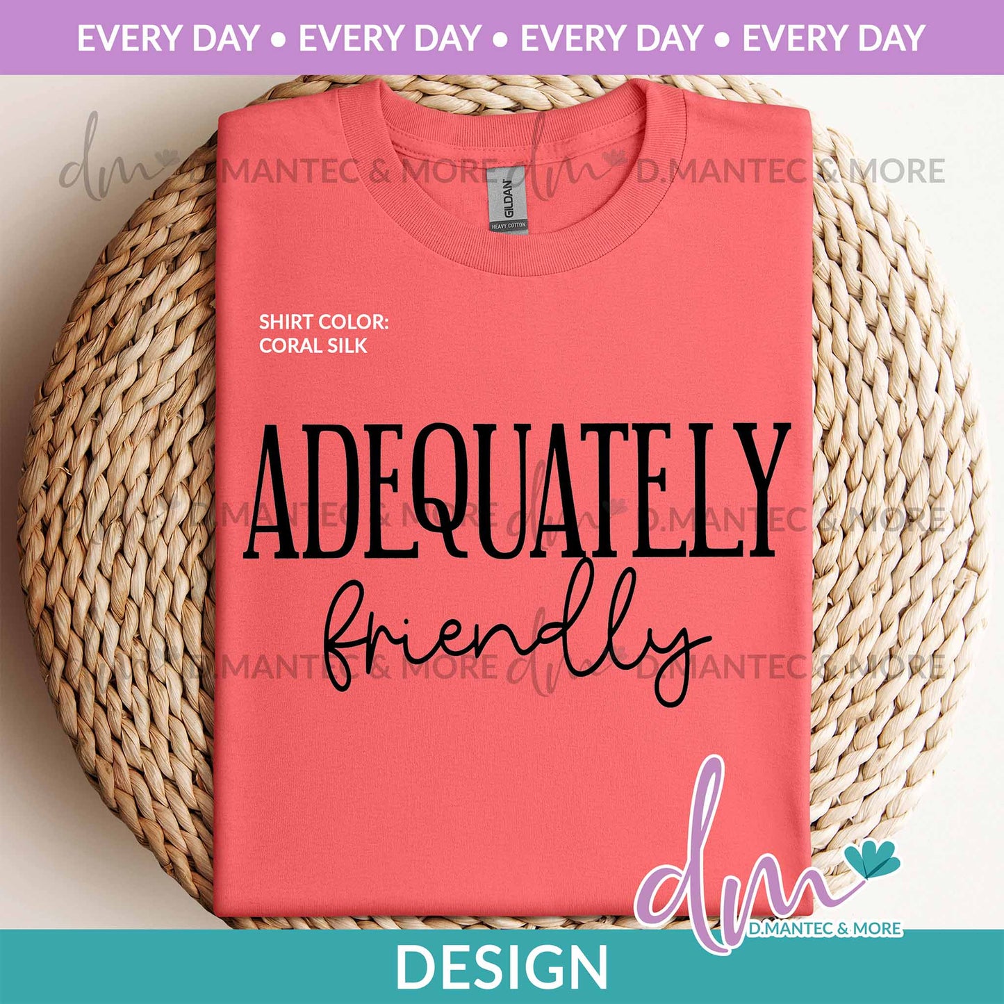ED - Adequately Friendly - Black | Design