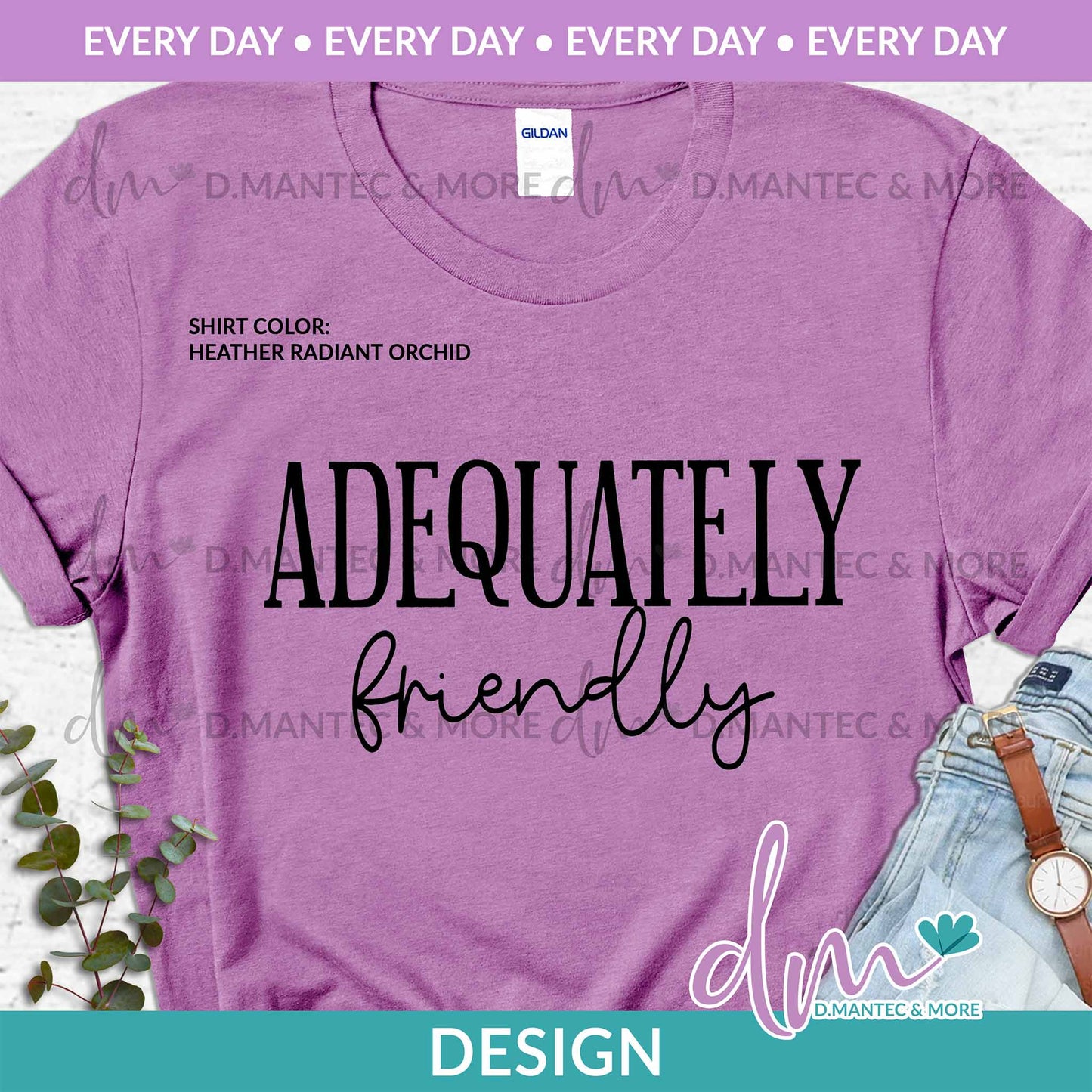 ED - Adequately Friendly - Black | Design