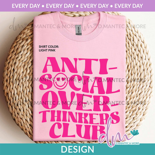 ED - Antisocial Over Thinkers Club - Pink | Design