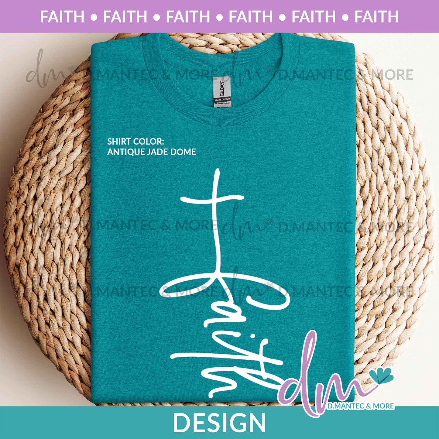 F - Faith Script Cross | Design